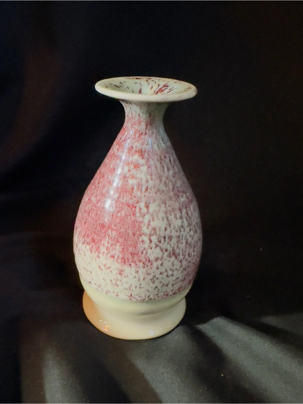 Handmade Miniature Bud Vase Signed Small Neck For One Flower 3 Colors Ombre Pink
